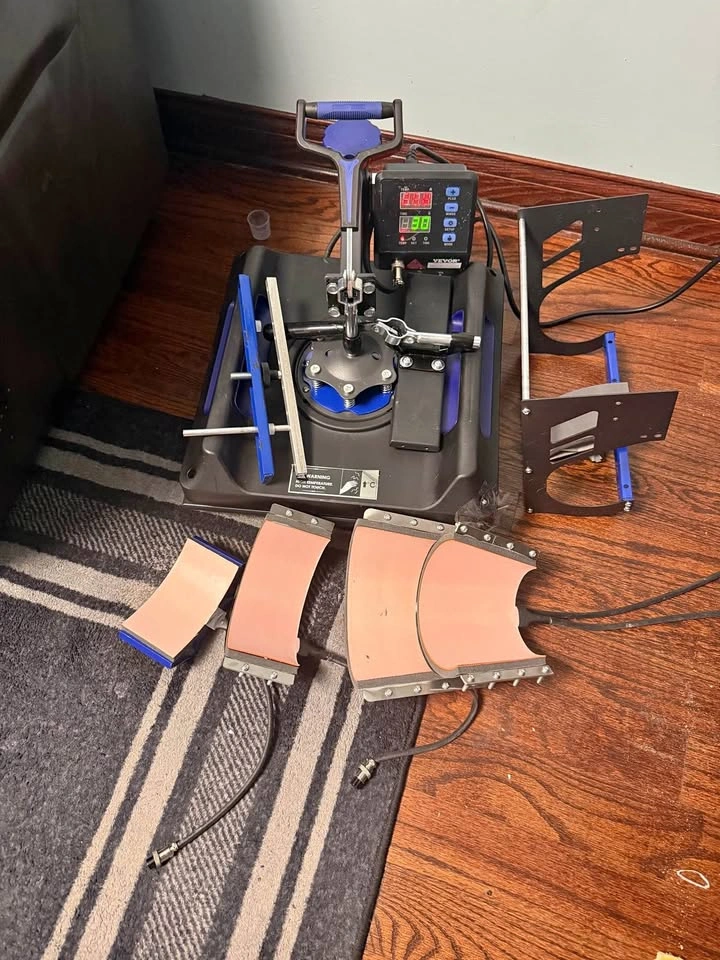 Used VEVOR 8-in-1 Heat Press Machine 15x15
