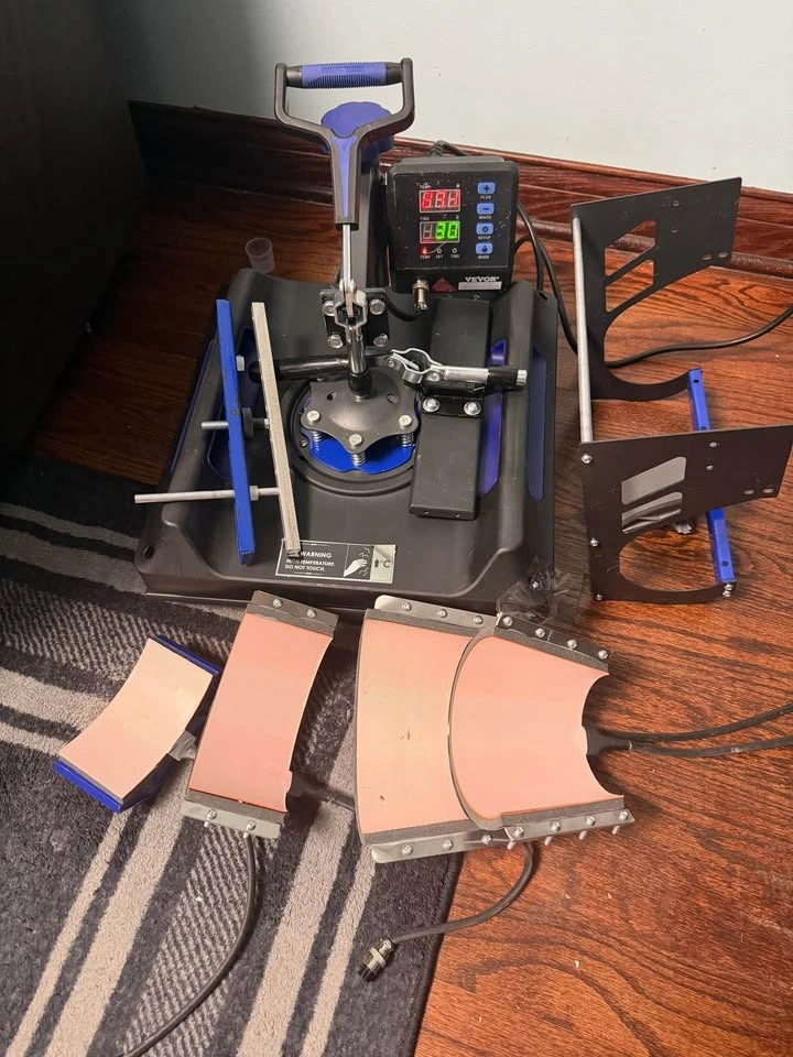 Used VEVOR 8-in-1 Heat Press Machine 15x15 - photo 3
