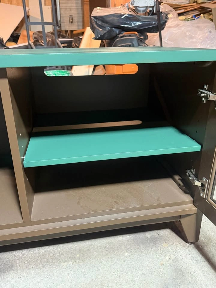 5 ft Green and Brown TV Stand - photo 3