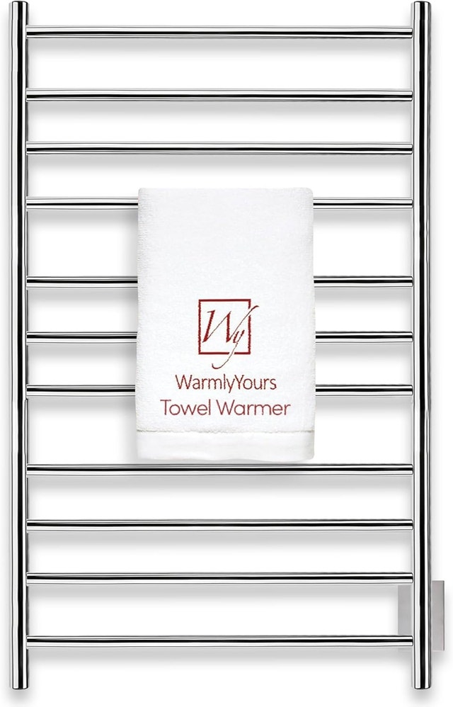 WarmlyYours Malta Heated Towel Rack 11-Bar Electric Warmer - photo 2