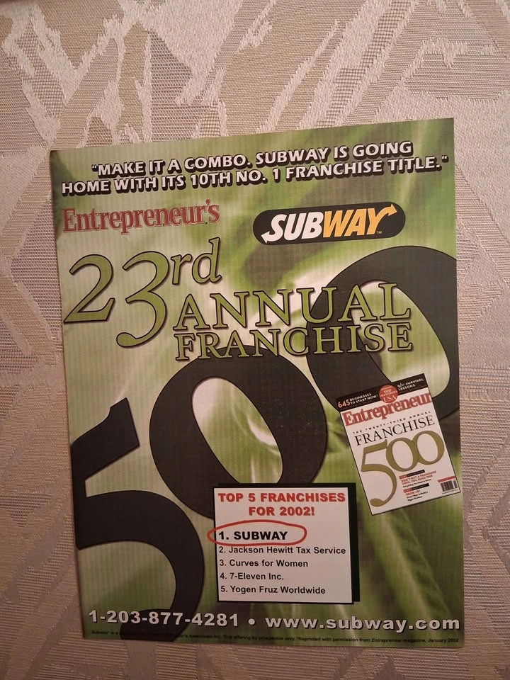 Vintage 2002 Subway Fast Food Franchise Informational Packet - photo 4