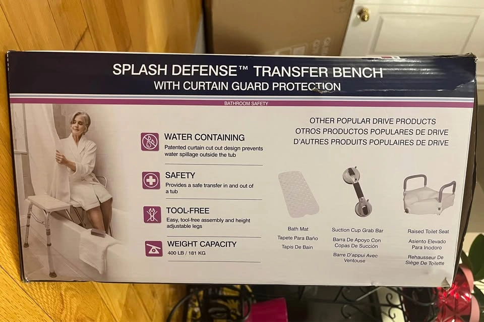 Shower Transfer Bench for Elderly - photo 2