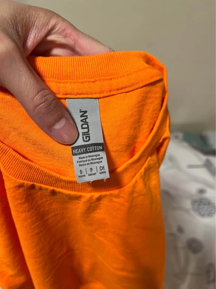 3 Yellow/Orange Shirts (2 small, 1 large) - photo 2