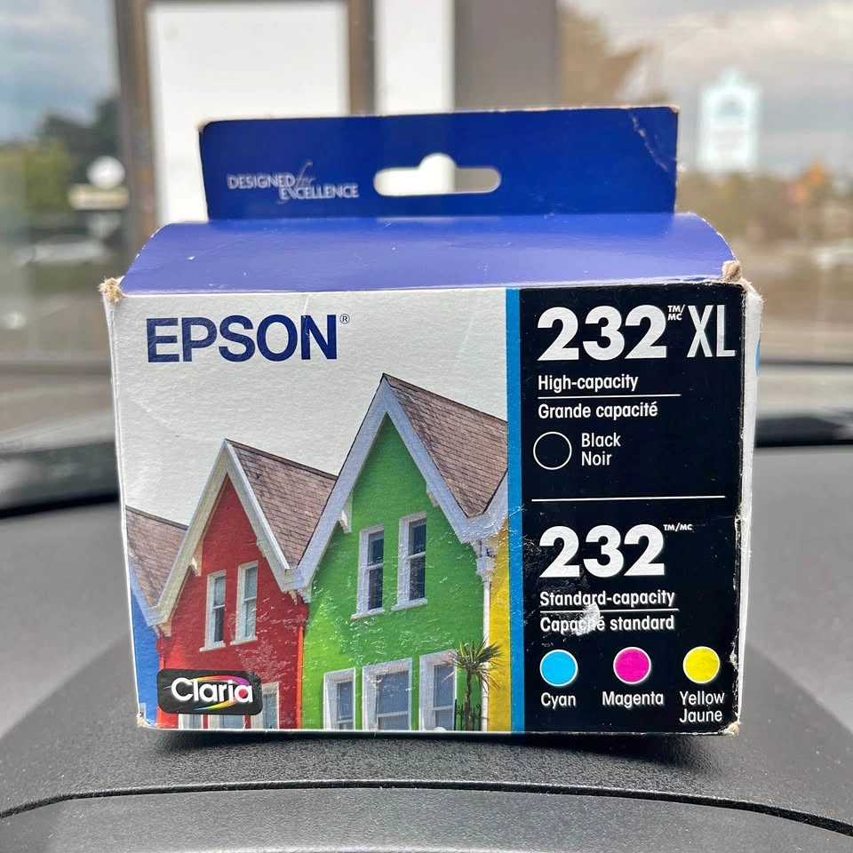 Epson 232 Genuine Ink Cartridge XL Black and Color Combo