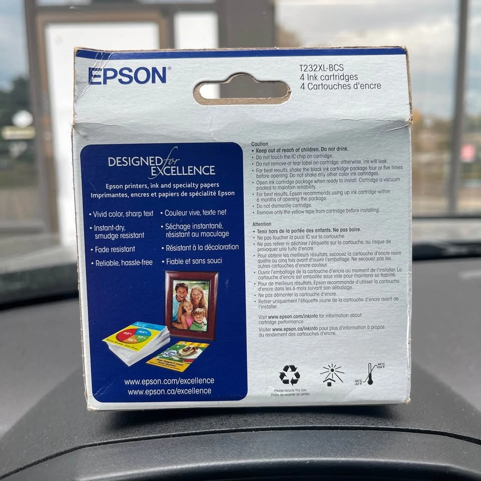Epson 232 Genuine Ink Cartridge XL Black and Color Combo - photo 2