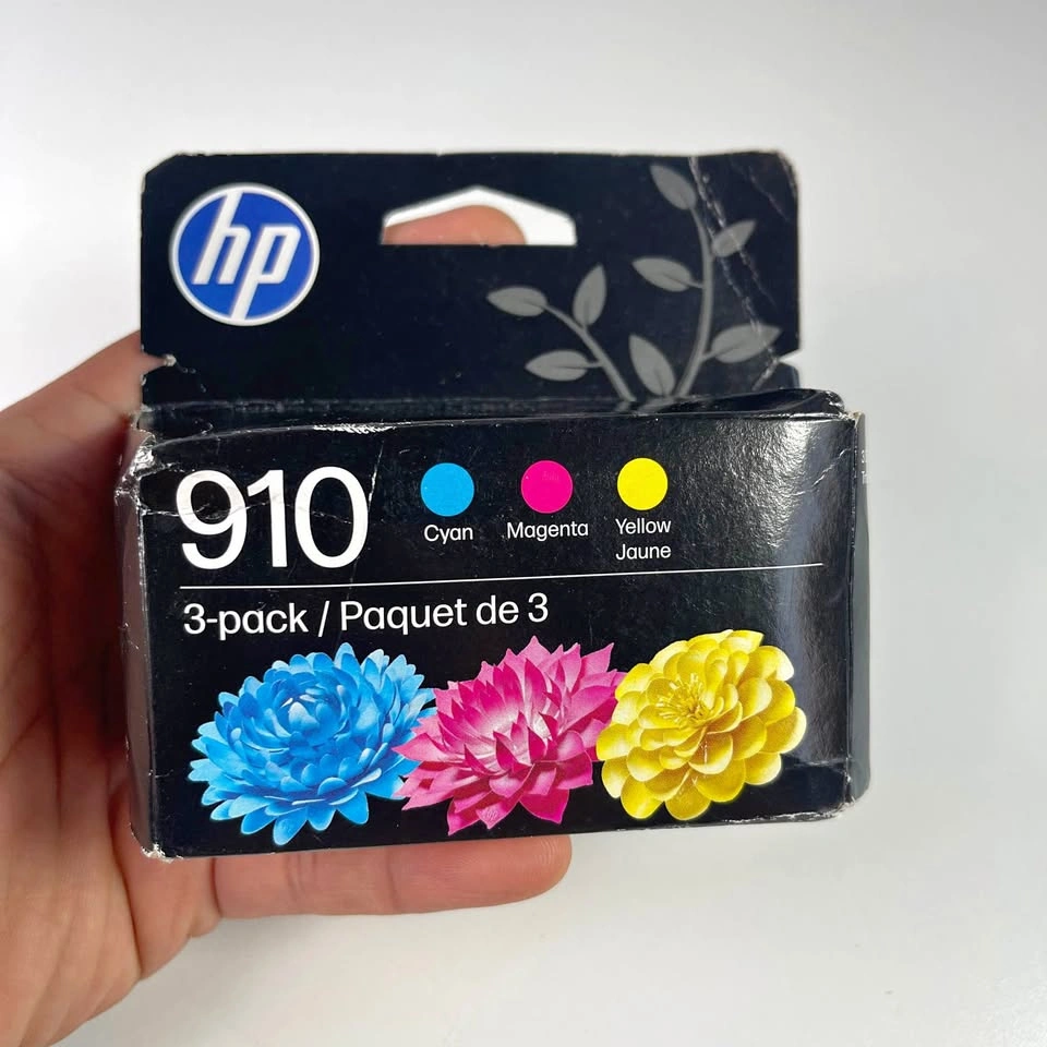 HP 910 3-Pack Ink Cartridges - Cyan, Magenta, Yellow NEW