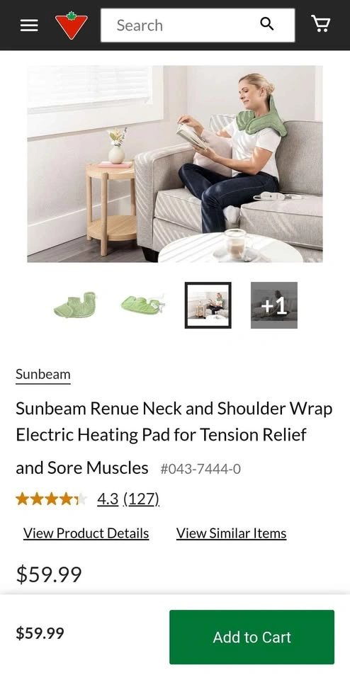 Sunbeam heating wrap - photo 3