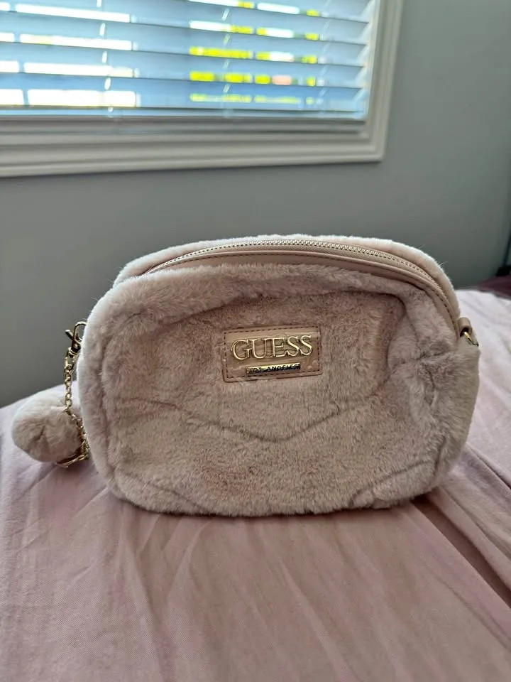 Guess Fluffy Pink Purse thumbnail