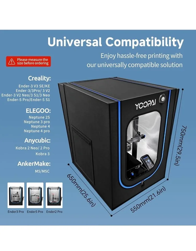 3D Printer Enclosure with Light and Ventilation Kit - photo 4