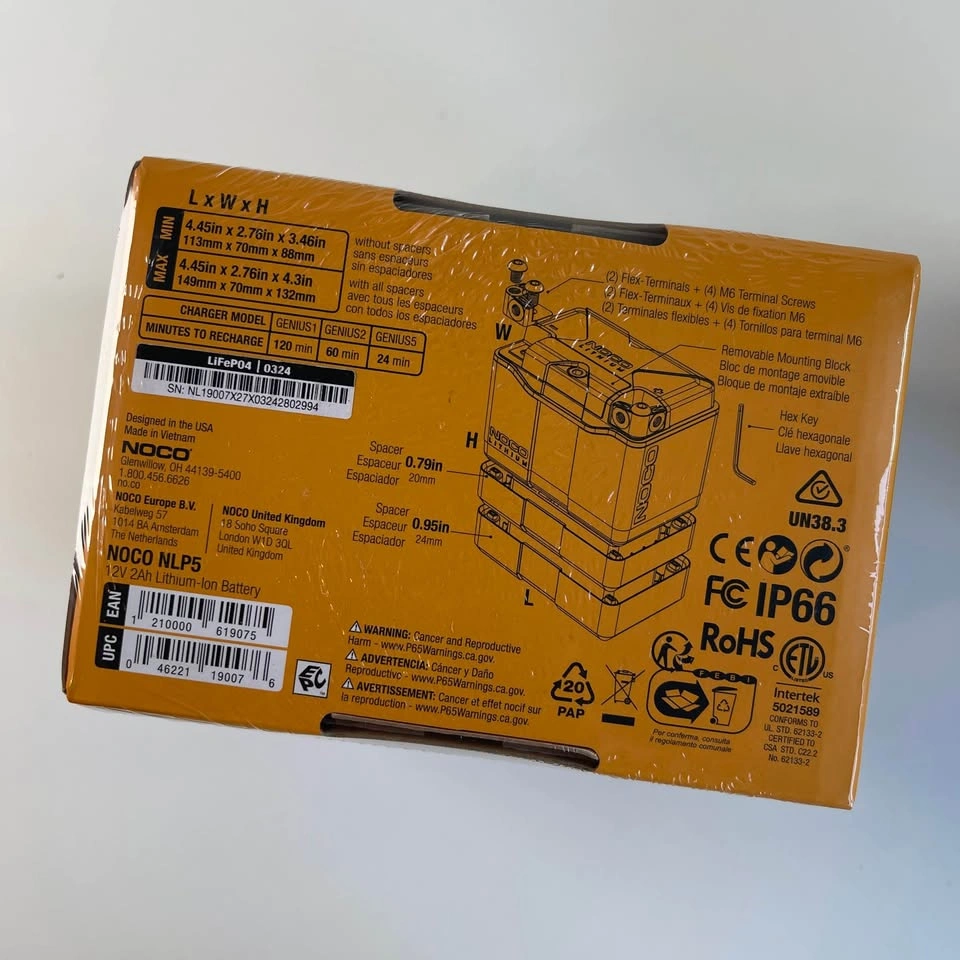 New Motorcycle Battery – NOCO NLP5 12V Lithium - 250A - photo 3