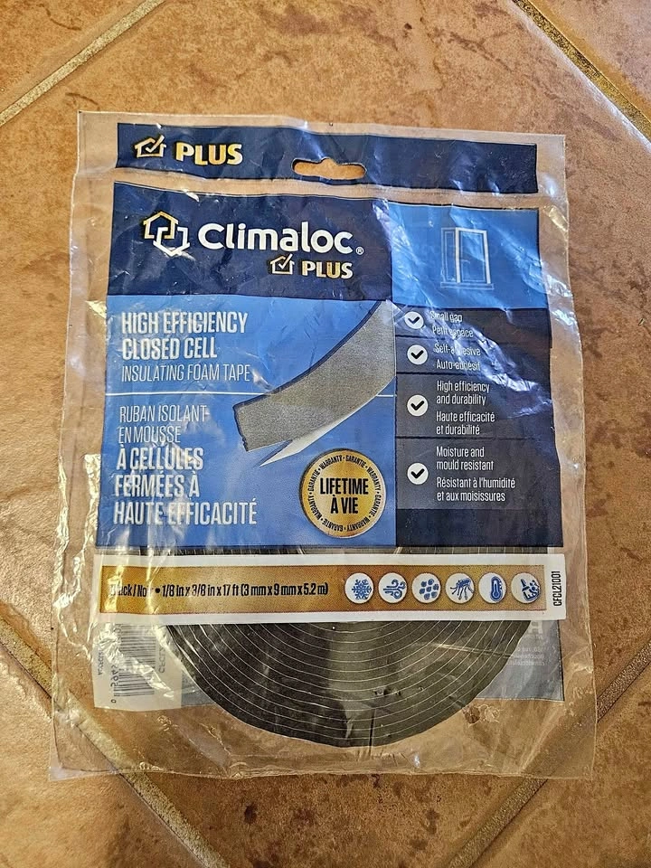 Climaloc Plus High Efficiency Closed Cell Insulating Foam Tape