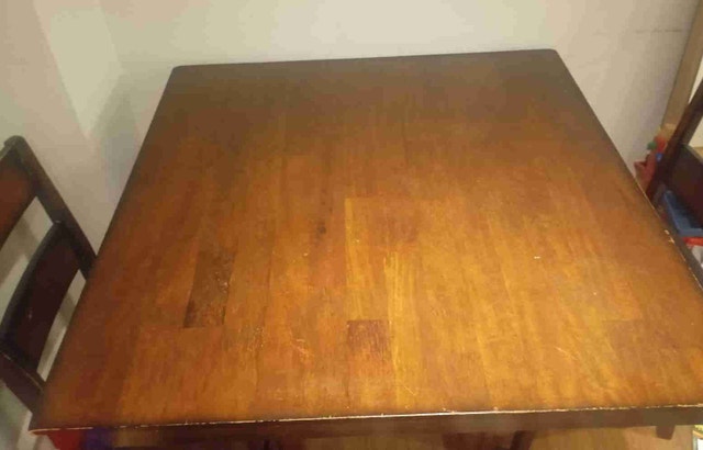 Square Wooden Dining Table