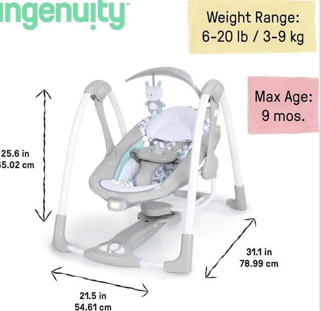 INGENUITY COVERT ME BABY SWING - photo 3