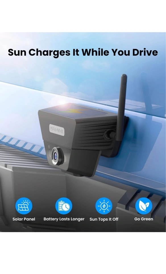 Wireless Solar Backup Camera for Truck, SUV, RV - photo 2