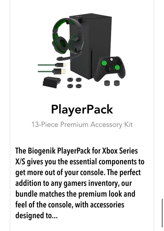 XBOX SERIES X/S PlayerPack (13-Piece Premium Accessory Kit) - photo 2