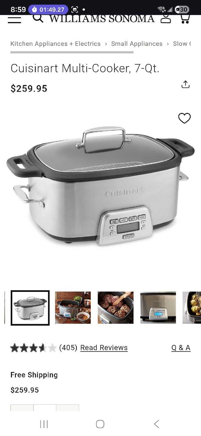 Cuisinart Multi-Cooker, 7-Qt.
