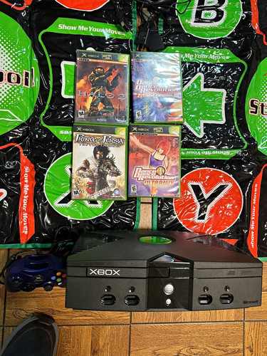 Microsoft Xbox Console Bundle w/ Controller, 4 Games & 2 Konami