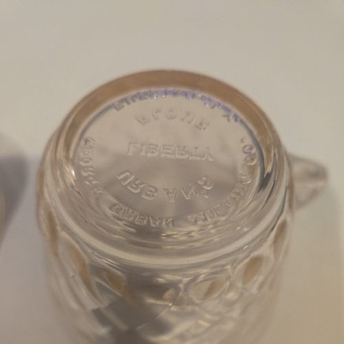 Vintage Pair Jeannette Windsor Pink Depression Glass Cups - photo 2