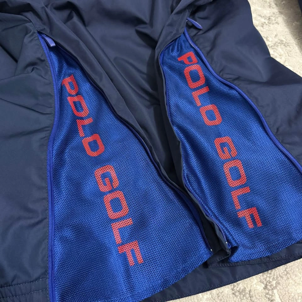 Polo Golf Navy Blue 1/4 Zip Windbreaker Jacket - photo 2