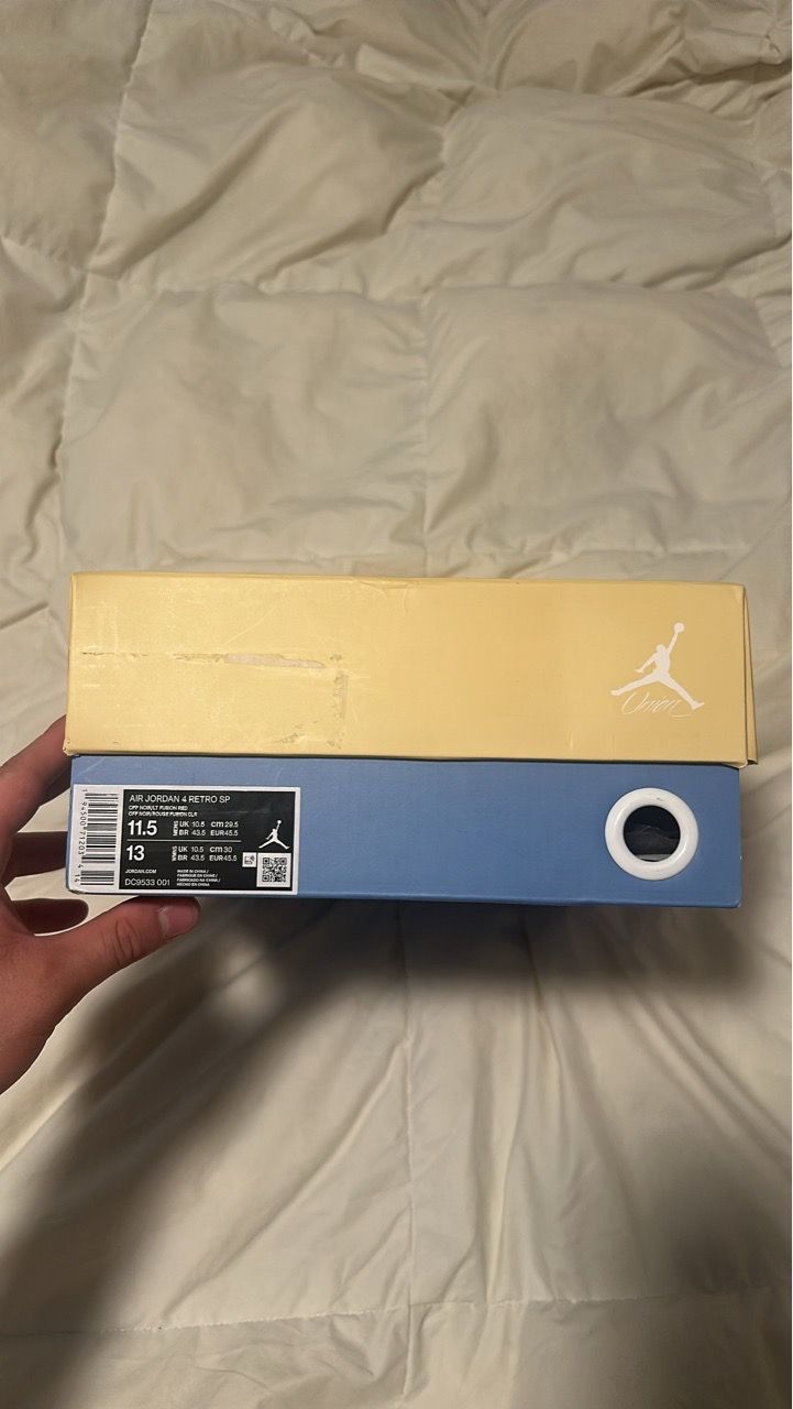 Air Jordan 4 Union Off Noir Sneaker - photo 4