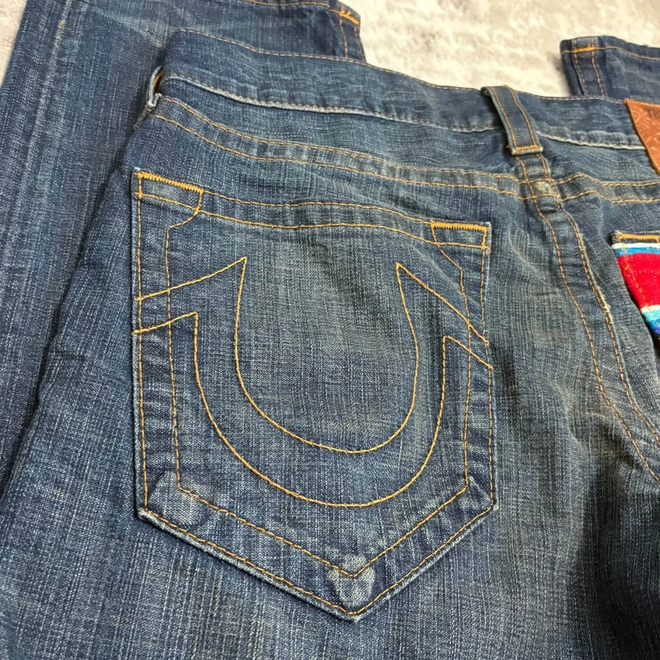 True Religion Blanket Multi Color Pocket Jeans - photo 5