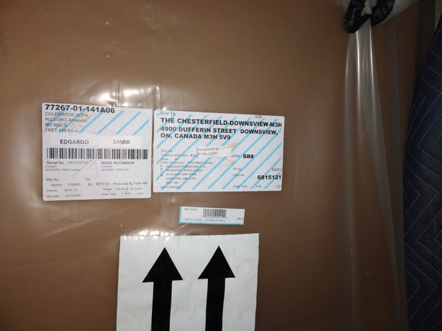 Palliser Genuine Leather Sofa – Brand New – Allegro Amaretto - photo 2