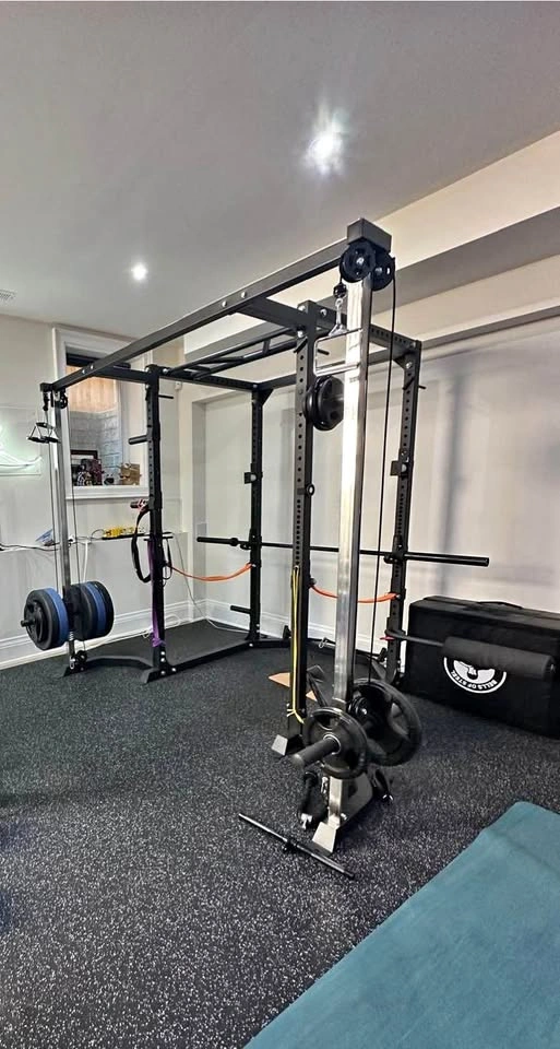 Bells of Steel Light Commercial Power Rack with Cable Crossover
