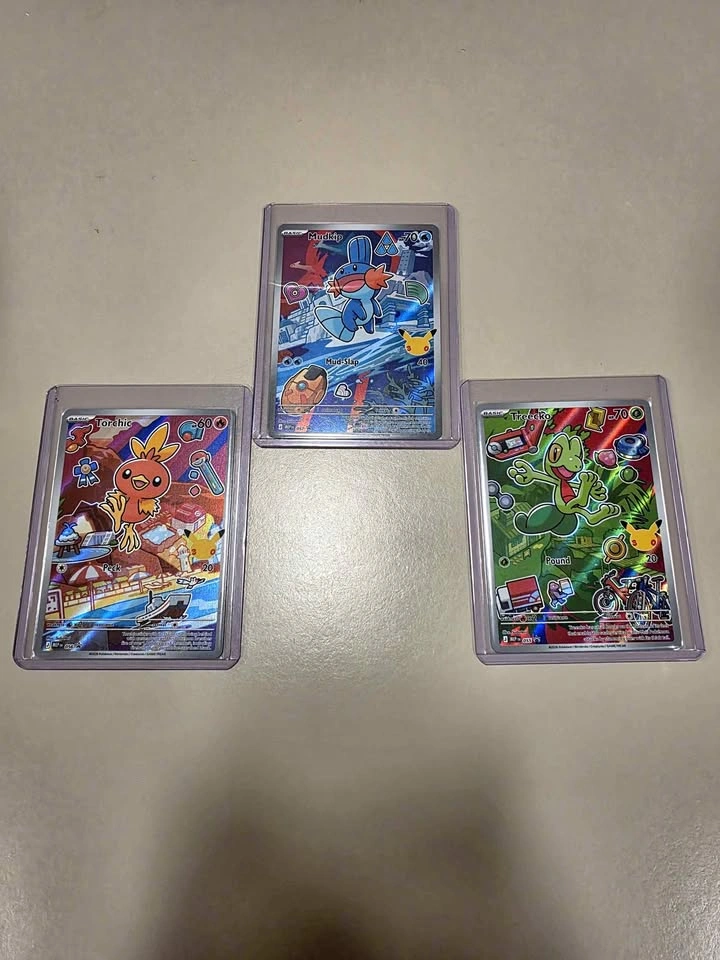 Pokemon Hoenn Starter series 3 partner illustration set