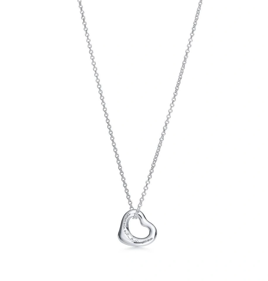 Elsa Peretti Tiffany & Co Open Heart Necklace - photo 2