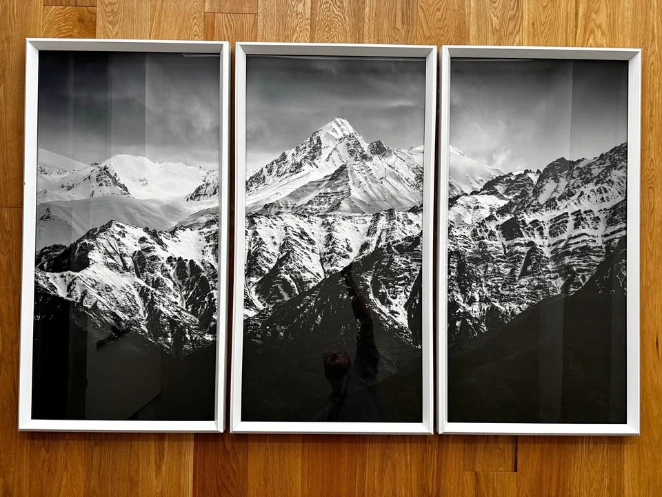 Homesense mountain landscape hanging photo set (3 frames)