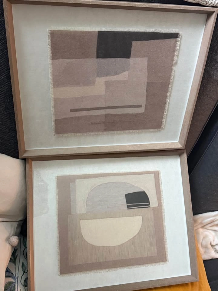 Set of 2 Framed Wall Art – Like New - photo 2