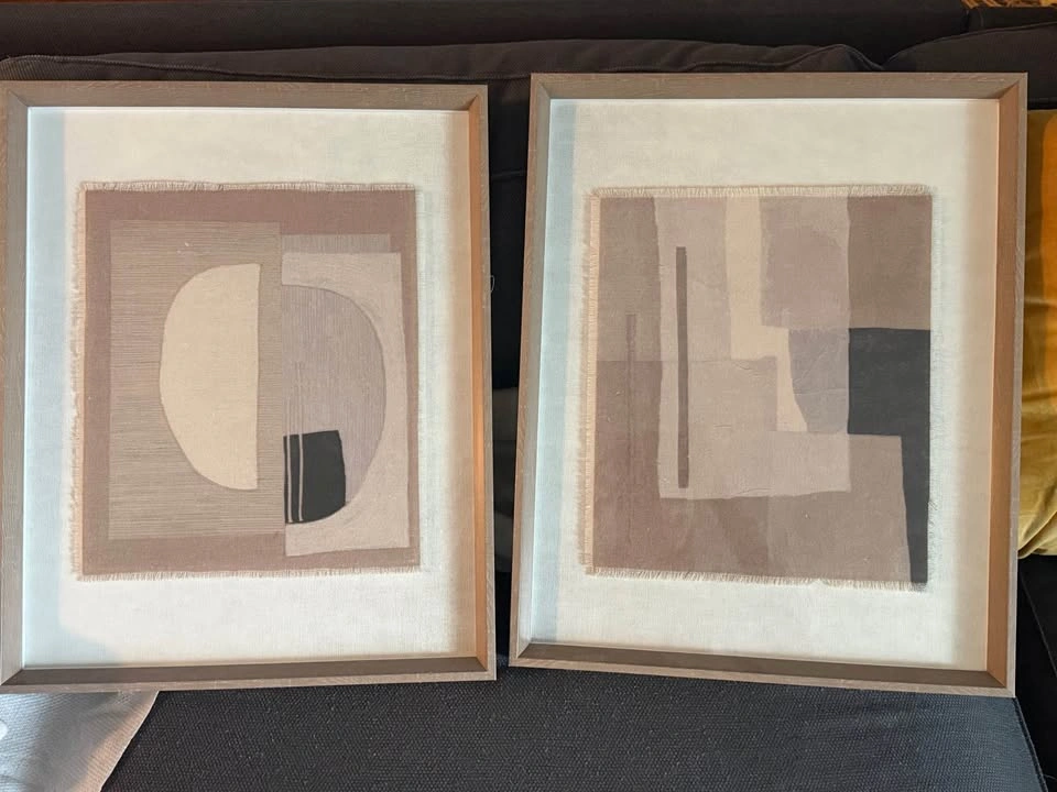 Set of 2 Framed Wall Art – Like New - photo 5