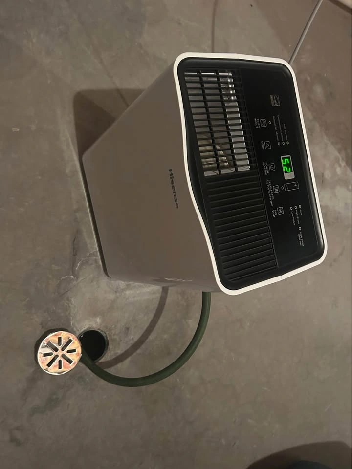 Hisense 35-Pint Portable Dehumidifier with warranty