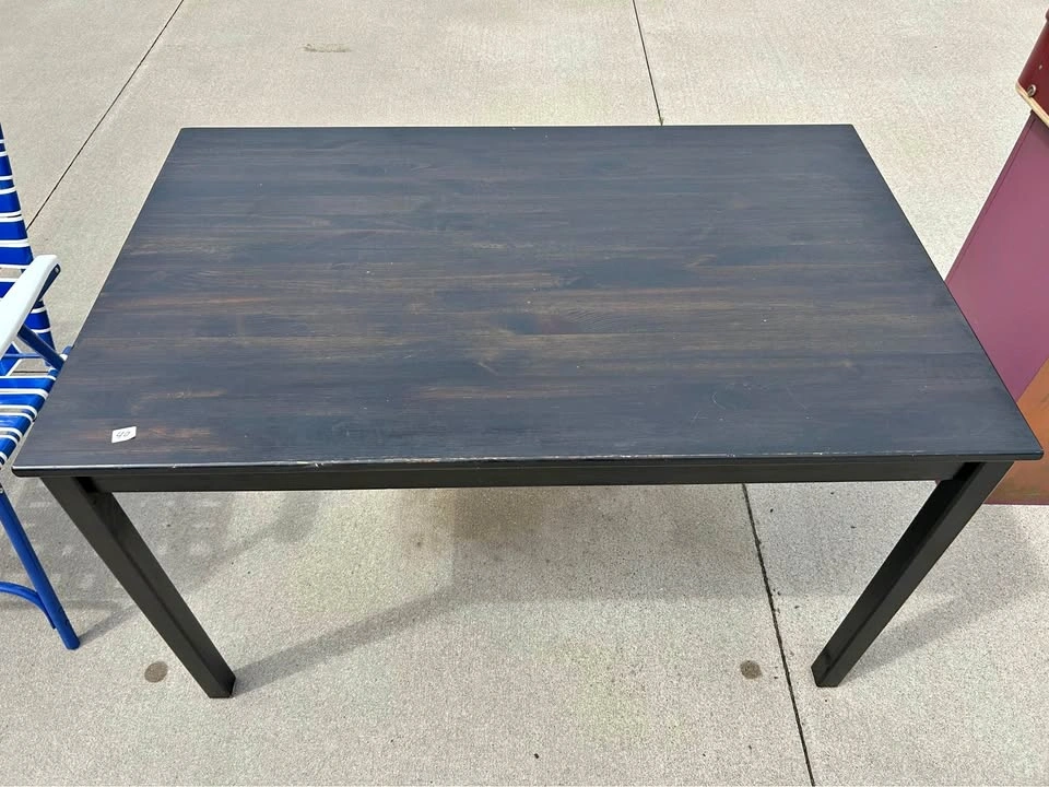 Solid Dark Wood Dining / Work Table/Desk