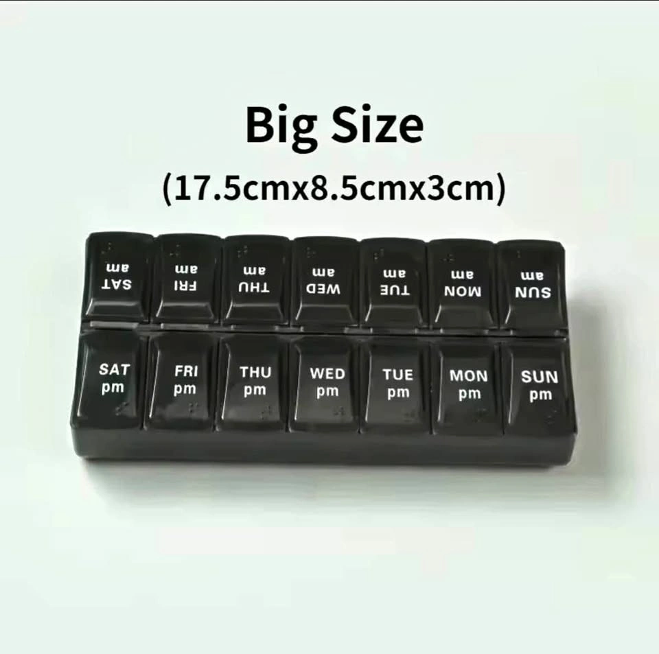 BRAND NEW 7 Day / 2 Week Pill Organizer Vitamin Box Medicine Sto