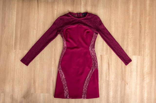 Topshop Burgundy Lace Dress