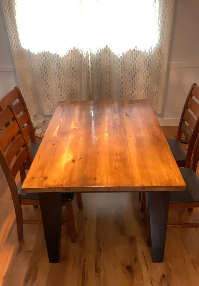 Real solid wood table - photo 3