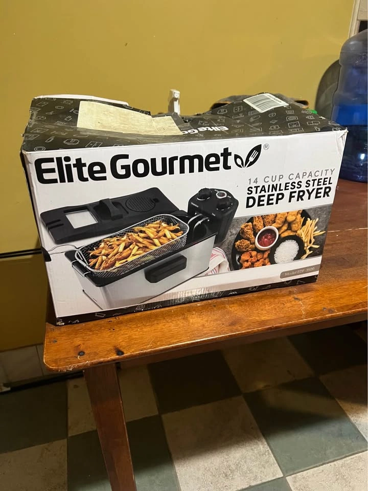 Elite Gourmet 14 Cup Stainless Steel Deep Fryer - photo 2