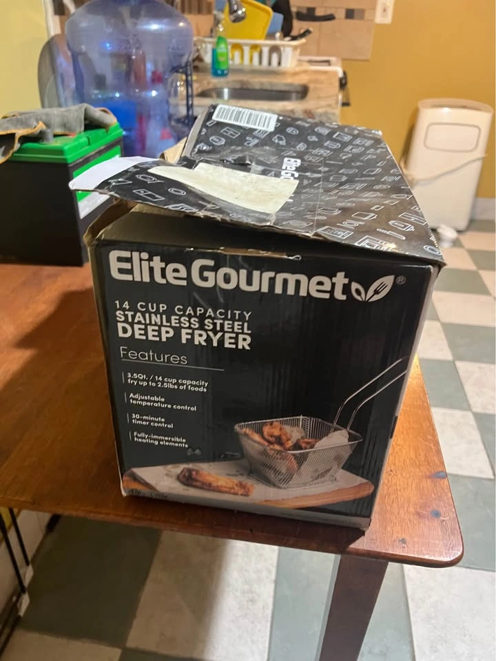 Elite Gourmet 14 Cup Stainless Steel Deep Fryer - photo 3
