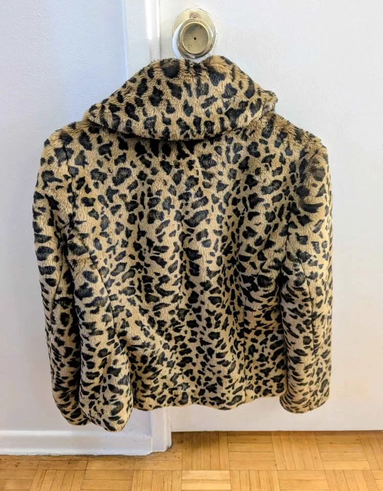 Soft Banana Republic Leopard Print Jacket Size Small image indicator(2)