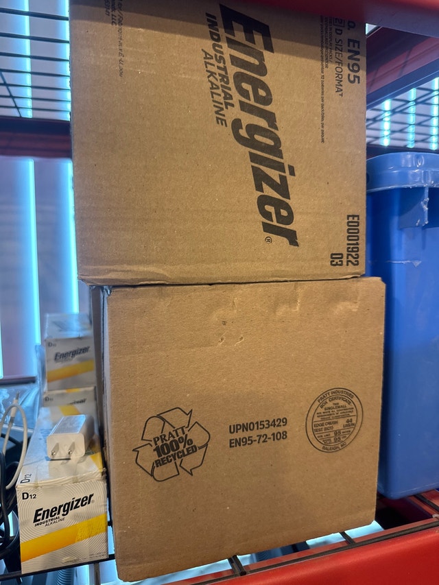 72 Pack - Energizer Industrial Alkaline - D Batteries