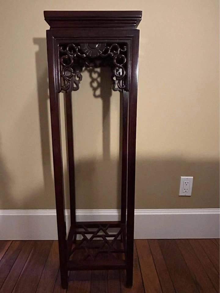 Vintage Mahogany Plant Stand Pedestal for Moving Sale - photo 2