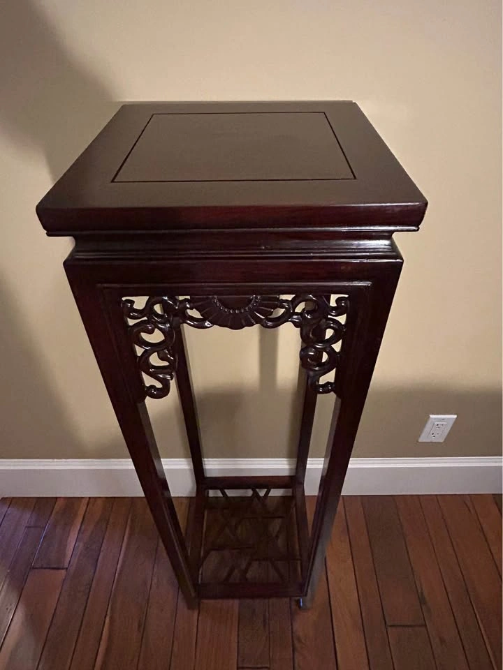 Vintage Mahogany Plant Stand Pedestal for Moving Sale - photo 3