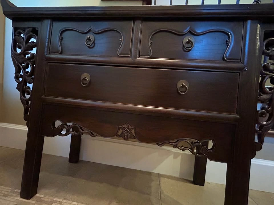Vintage Console Hand-carved - photo 3