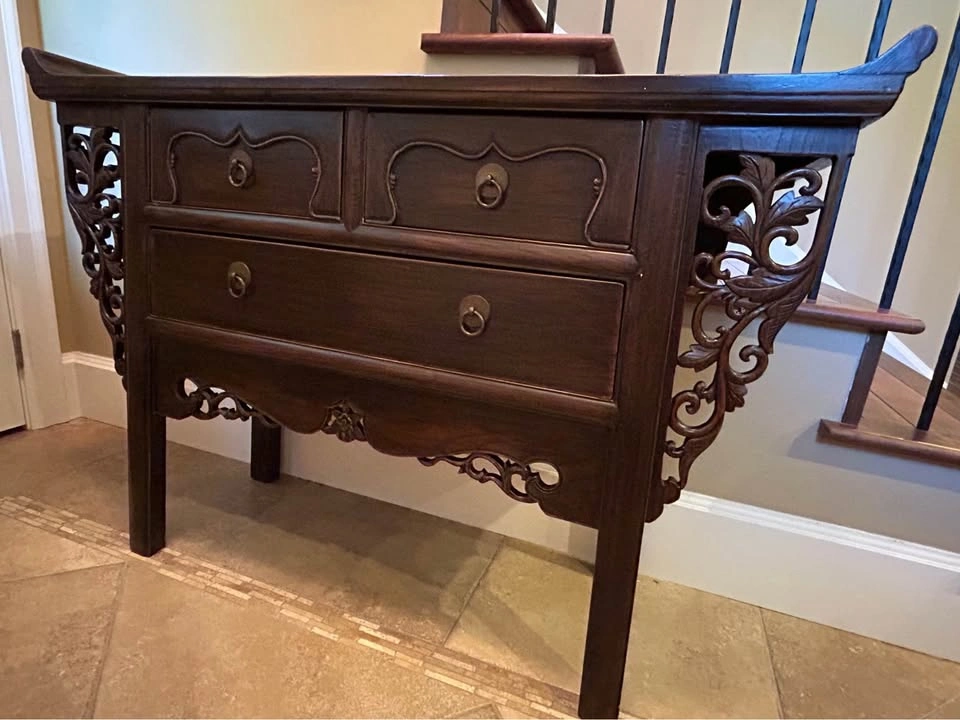 Vintage Console Hand-carved - photo 4