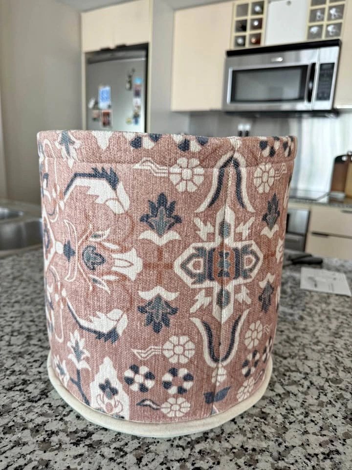 Patterned Fabric Storage Basket