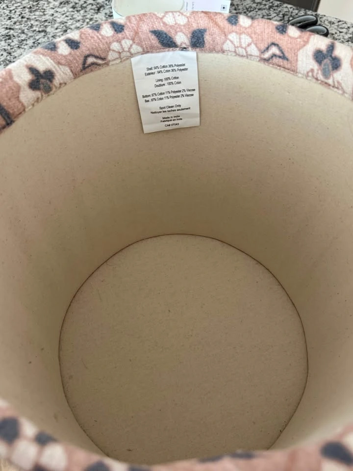 Patterned Fabric Storage Basket - photo 2