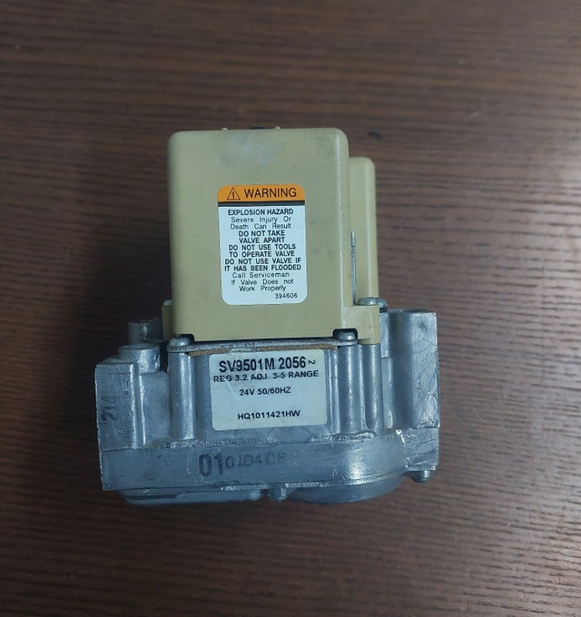 Gas Valve Specifications – Honeywell SV9501M2056 - GCV100 - photo 2