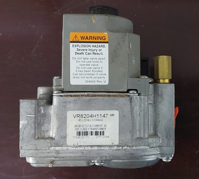 Gas Valve Specifications – Honeywell VR8204H1147 - GCV008 - photo 3
