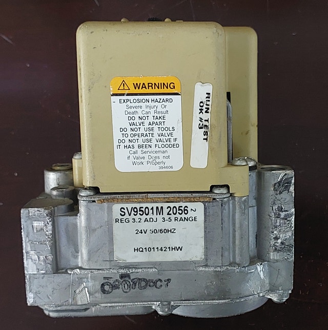 Gas Valve Specifications – Honeywell SV9501M2056 - GCV012 - photo 2